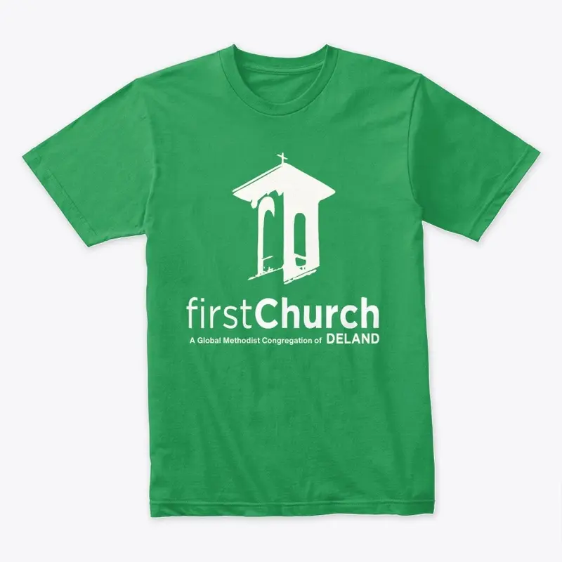 First Church white logo